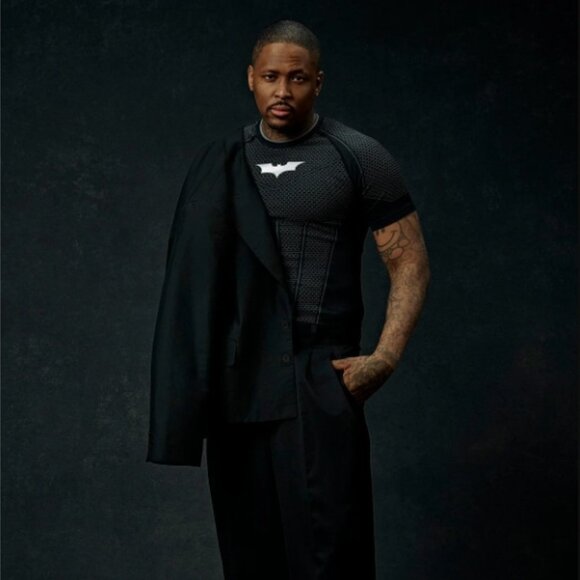 NWT - YoungLA x Batman Compression Tee #4259 — Black, Size Small - Picture 13 of 13